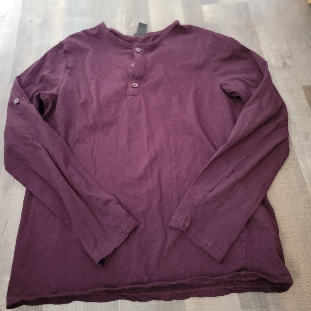 H&M 1/4 button long Sleeve size medium